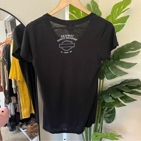 ✨ Harley-Davidson Black Wing Graphic Tee L | Vintage-Inspired Anniversary Shirt - Picture 5 of 5